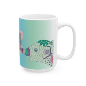Colorful Mandala Elephant Ceramic Mug