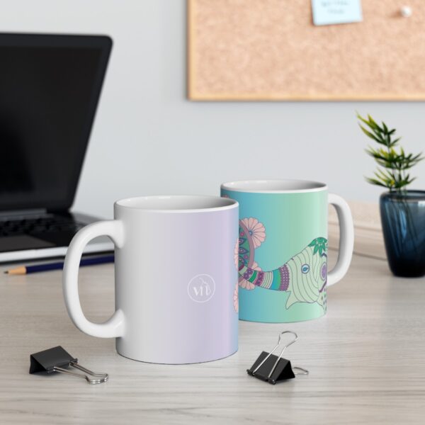Colorful Mandala Elephant Ceramic Mug - Image 11