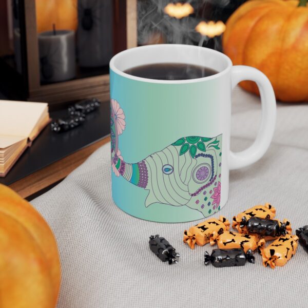 Colorful Mandala Elephant Ceramic Mug - Image 12
