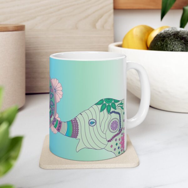 Colorful Mandala Elephant Ceramic Mug - Image 13