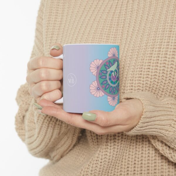 Colorful Mandala Elephant Ceramic Mug - Image 16