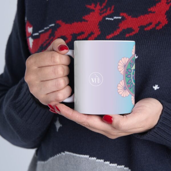 Colorful Mandala Elephant Ceramic Mug - Image 17