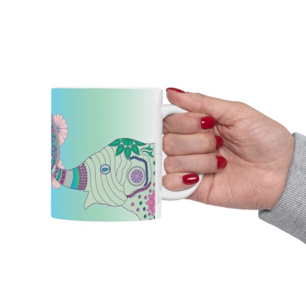 Colorful Mandala Elephant Ceramic Mug - Image 18