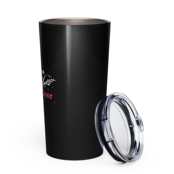 Mom, Wife, Boss - Tapered stainless steel tumbler - Image 3